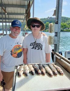 5 rainbow trout caught in Branson