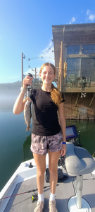 Jigging for rainbow trout in Branson's stormy skies!