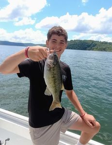 Spotted bass caught while fishing in Branson