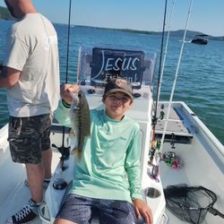 Spotted bass caught on fishing trip in MO