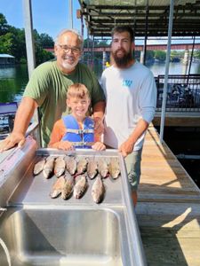 Three anglers fishing in Branson