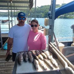 5 fishing with 2 people in Branson