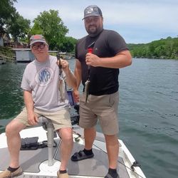 Two people fishing in Missouri