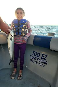 Chinook salmon caught in Michigan