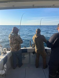 Anglers enjoying cruises and fishing in Muskegon