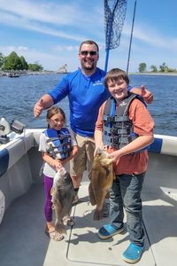 Two fish caught in MI during cruises and fishing trip