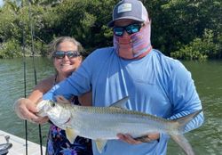 Tarpon fish caught in Islamorada during fishing