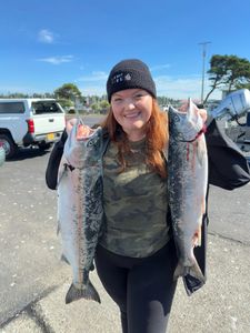 A person fishing in Roseburg
