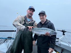 Two people fishing in OR