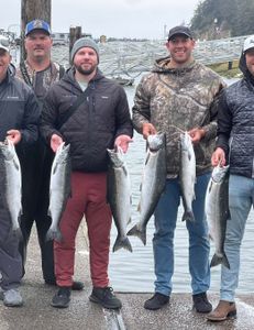 Coho and Chinook salmon caught in OR