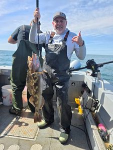 Caught a 24-inch lingcod in Roseburg