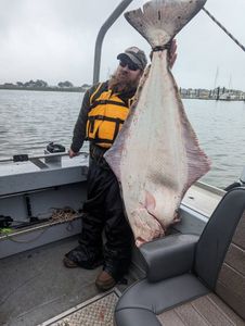 Fishing for a Pacific Halibut in Roseburg