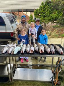 6 people fishing in Oregon