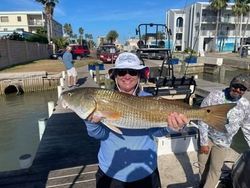 Large Redfish Reeled from South Padre Island