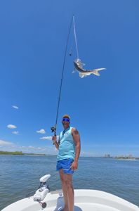 Angler fishing in Port Orange