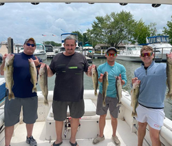 8 Lingcod fish caught at Lakeside Marblehead
