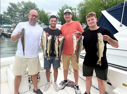 Three fishing at Lakeside Marblehead