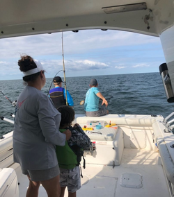 Lakeside Marblehead fishing scene