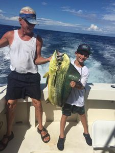 Anglers fishing in Kailua-Kona