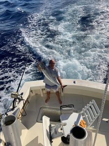 A king mackerel, a 25-inch fish, caught while fishing in HI