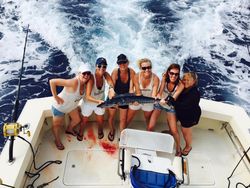 Six people fishing in Kailua-Kona, Hawaii