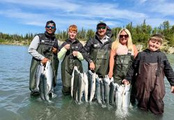 Five people fishing in Port Orford
