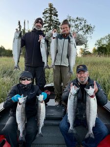 8 Chinook and Coho Salmon caught on fishing trip in OR