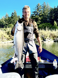 Chinook Salmon caught while fishing in Port Orford
