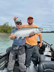 Coho salmon caught while fishing in OR