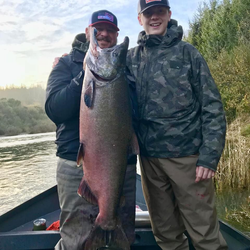 Coho salmon caught while fishing in OR
