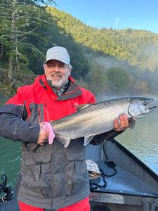 One person fishing in Oregon