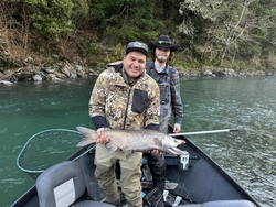 Two people fishing in OR