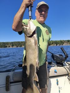 Angler fishing alone in New York
