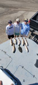 Three people fishing in Rockport