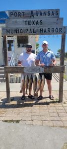 Two people fishing in Texas