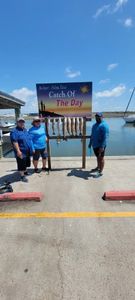 Two people fishing in Texas