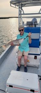 A lone angler fishing in TX