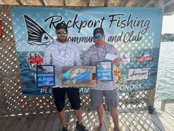 Two people fishing in Rockport