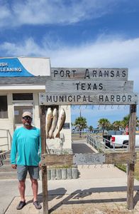 Angler with one fish caught in Rockport