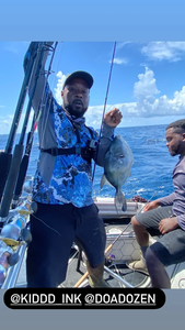 A grey triggerfish caught in Port Canaveral while fishing