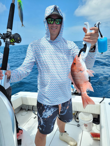 Two fish caught fishing in North Carolina
