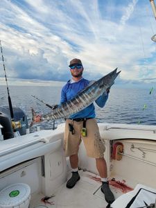 A person fishing in North Carolina