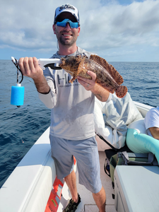 Fishing on Oak Island, 13-inch fish caught