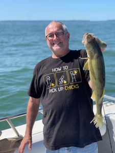 Angler with a big fish in Port Clinton