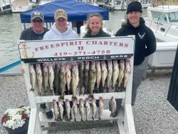 7 white bass and largemouth bass, 15-inch fish caught in Port Clinton