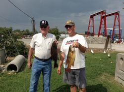 Two people fishing in OH