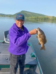 Beautiful day to catch smallmouth bass! Book now!