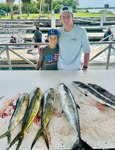 Birthday boys wish came true!  Caught a Mahi 