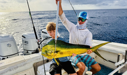 Nice Mahi Mahi caught using deep sea trolling techniques at Stan Blum Boat Ramp!