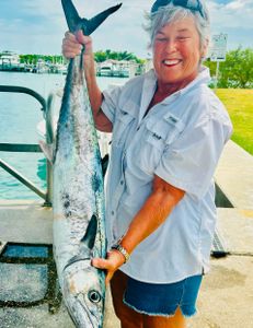 Angler caught a mahi mahi fish off the coast of FL